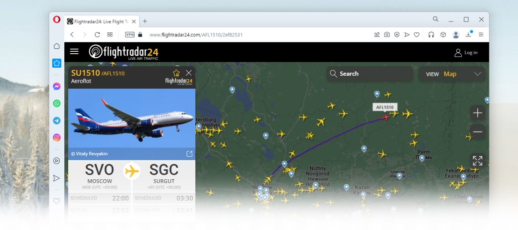 Как в flightradar24 найти самолет по номеру рейса